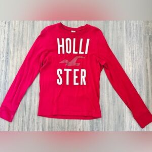 Hollister Red Long Sleeve Shirt Men’s Size S | Small